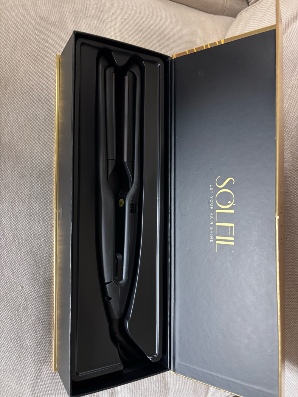 Soleil Black Hair Straightener - Professional Ceramic Flat Iron